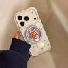 Transparent colored stars iPhone17promax Phone case13Apple17Applicable15Gilded Magnetic Stand16