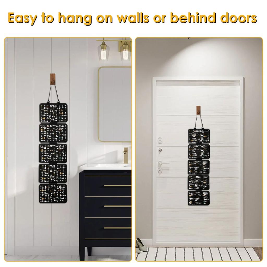 Hanging Enamel Lapel Pin Display Panels Felt Badge Button Brooch Storage Holder Jewelry Necklace Display Stand Earring Organizer