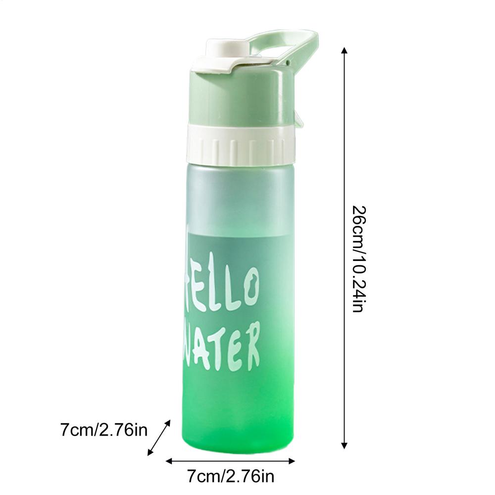 Misting Water Bottle Portable Running Water Bottle Leak-Proof Wear-Resistant Sports Drinking Supplies For Fishing Running Gym