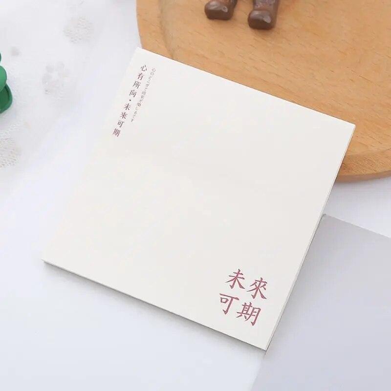 1 Pcs Stationery School Supplies Sticky Notes Memo Pad Office Sticker Self-Adhesive Notepad