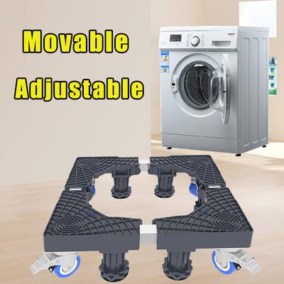 Çamaşır Makinesi Standı Mobilya Hareketli Taban Buzdolabı Tutucu Çamaşır Makinesi Ayarlanabilir Braket Tekerlekler Buzdolabı Yükseltilmiş