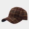 Retro Personality Fashion Broken Edge Ripped Plaid Baseball Cap Men's and Women's Street Casual Versatile Trend Shade Cap