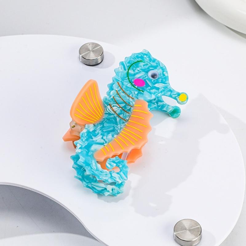 Lustige Meeresbiologie Serie Haarklammer Rutschfeste Haarspangen Haarklammern Cartoon Stylingwerkzeug Haarschmuck