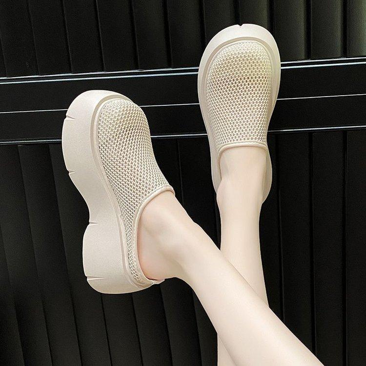 

Мода «Простой комфорт - Стиль» Сетчатые мюли слип-он, Массивная подошва и Дышащий дизайн, Идеальны для повседневной и домашней носки 40