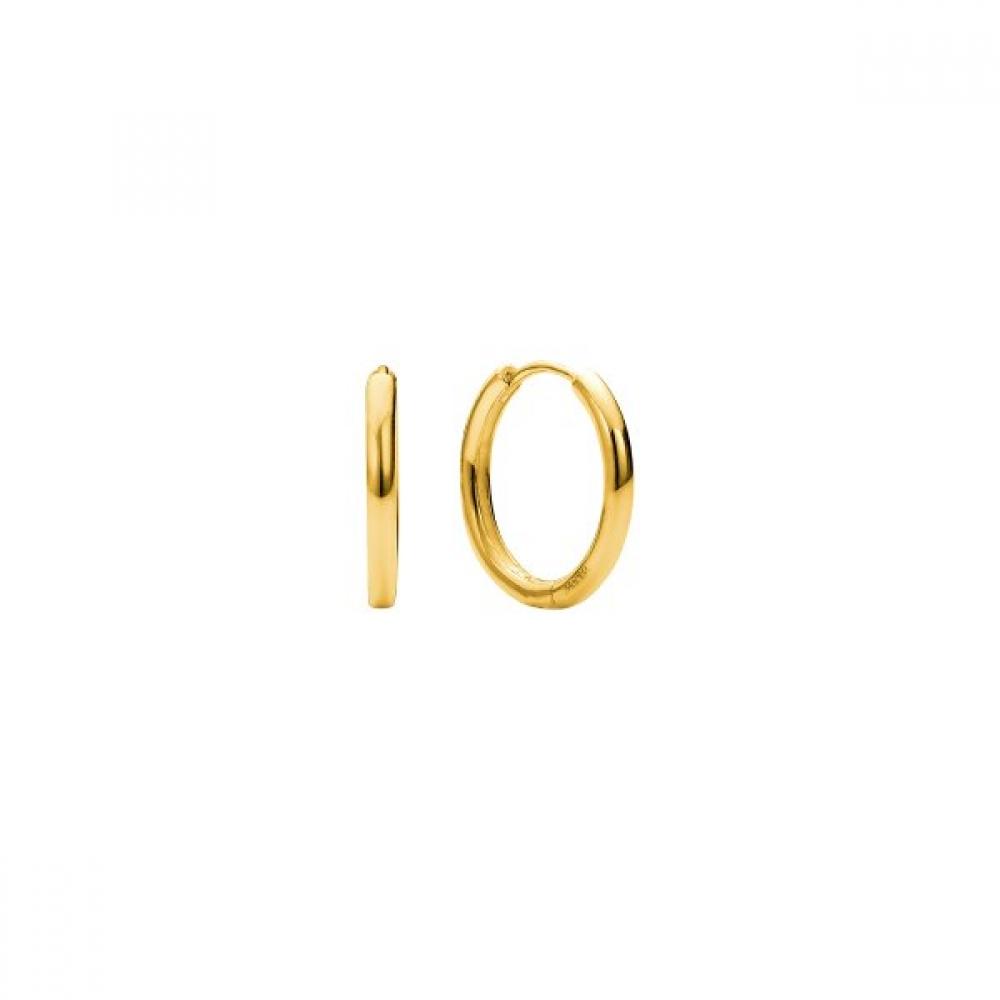 Deux.Silver.210 Verte 925 Silver Epais Basic Earring  Gold 