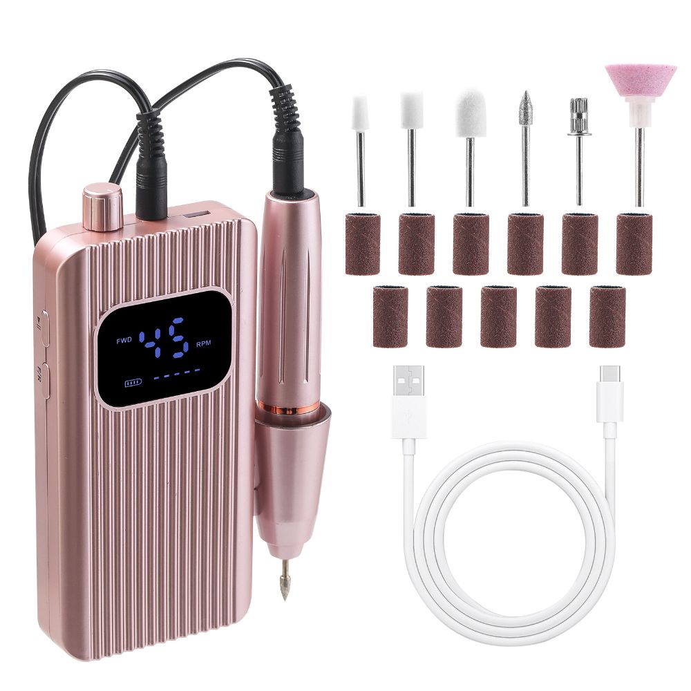 Rechargeable Nail Buffing Machine 45000RPM Nail Gel Polish Machine  Nail Art Tools