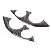 2Pcs/Set Car Carbon Fiber Steering Wheel Decoration Cover Trim Sticker Fit for Benz Smart 453 Fortwo 2016-