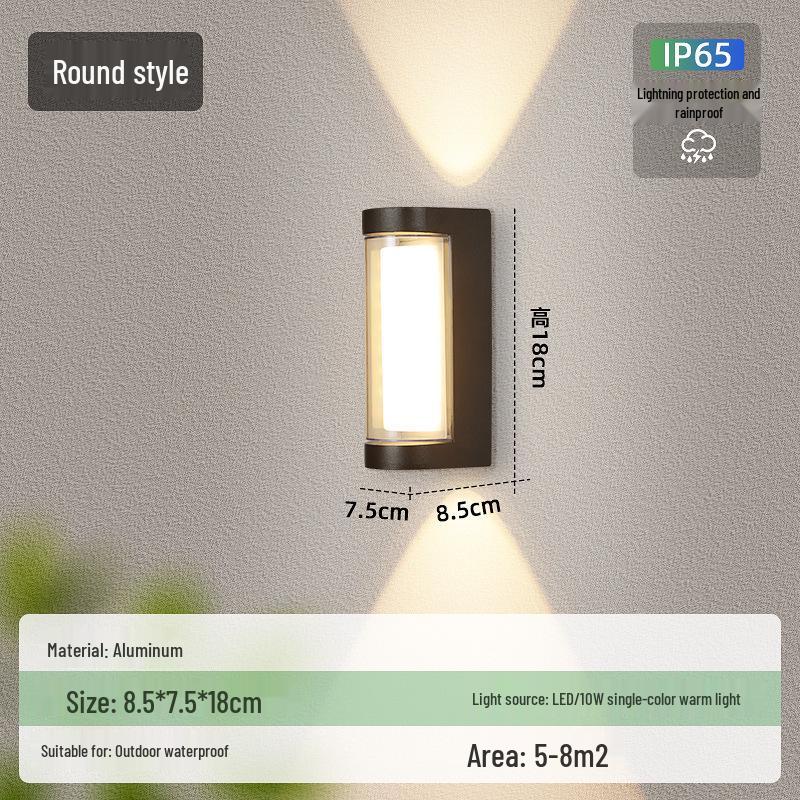 Wow Waterproof Modern Outdoor Wall Light for Courtyard & Villa Gates