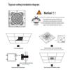 Modern High-Power Integrated Ceiling Fan with Gypsum Board Remote and Aluminum Clip-in Air Circulator