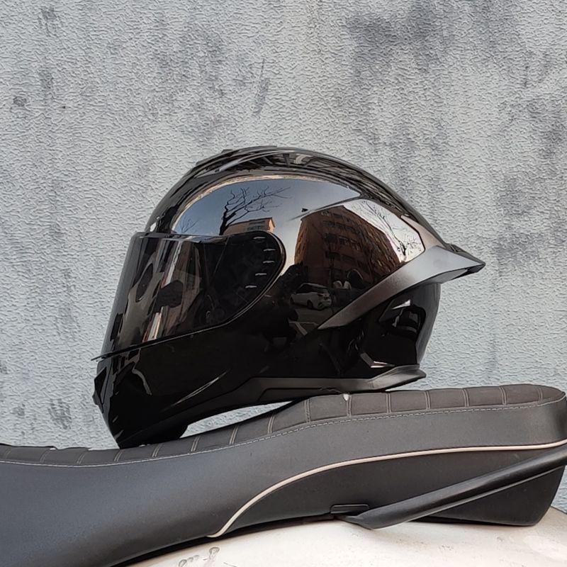 Unisex Full-Face Motorcycle Helmet with Gundam Design, Summer-Compatible, Large Spoiler, Bluetooth Slot