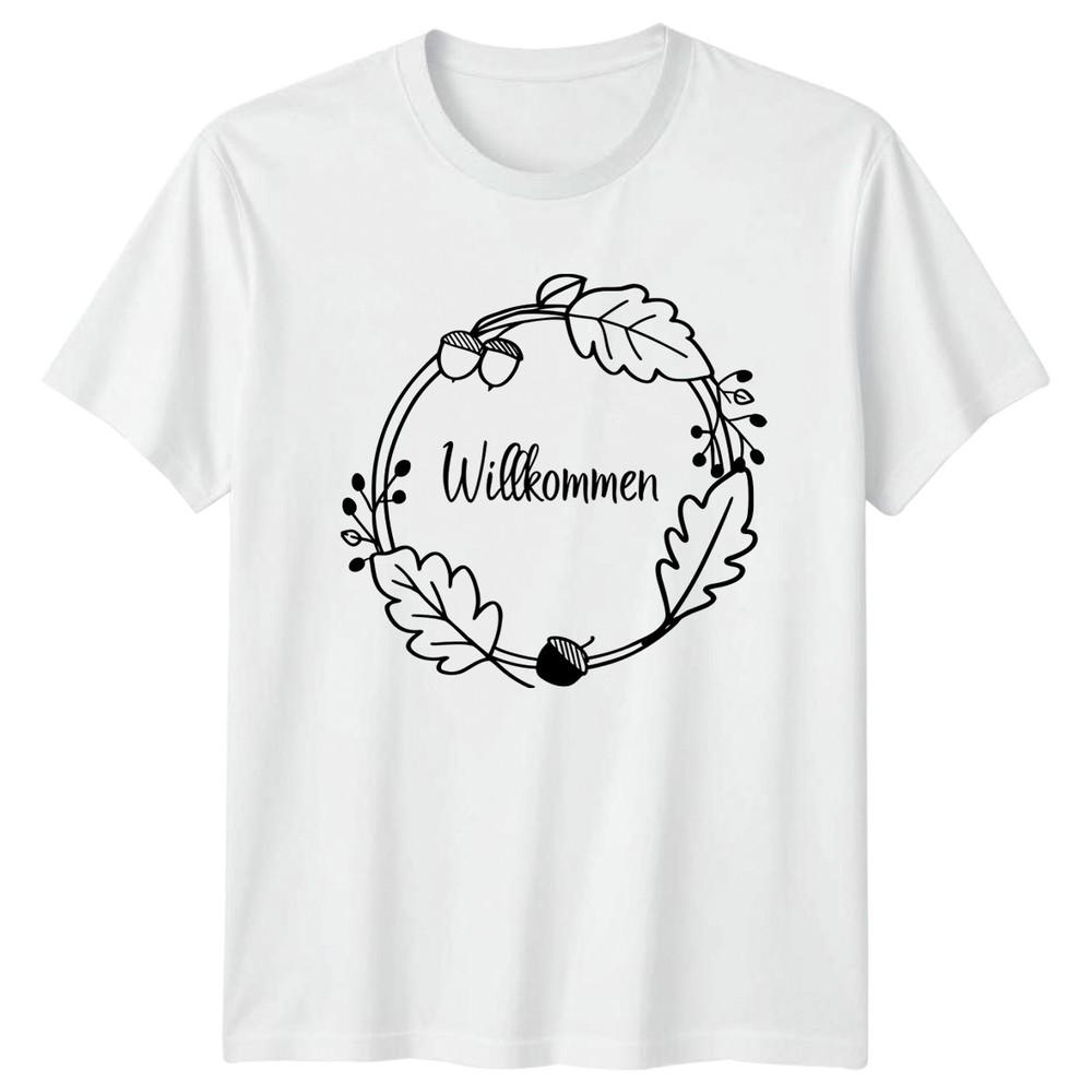 WillkomUnisex Unisexs TShirt GerUnisex Autumn Nature Autumn Gift For Her S