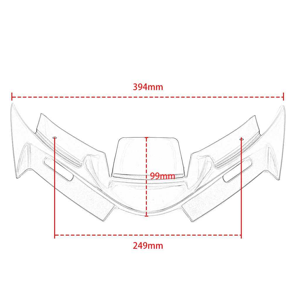 Motorcycle Front Fairing Winglet Wing Cover Trim For Yamaha R15 V4 2021 2023 Motorcycle Decorative Accessori