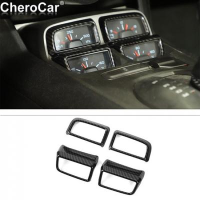 Center Gear Shift Front Dashboard Trim Cover Carbon Fiber For Chevy Camaro 10-15