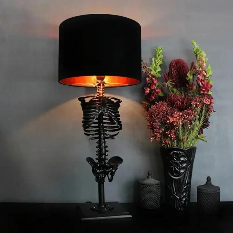 Halloween Lights, Party Atmosphere Gothic Classic Decorative Lamp Skull Night Lights Room Decorations Skull Desktop Supplies