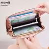 New Anti-magnetic Women's Wallet, Liwen Multi-compartment Passbook, Long Wallet, Simple and Large-capacity Clutch.
