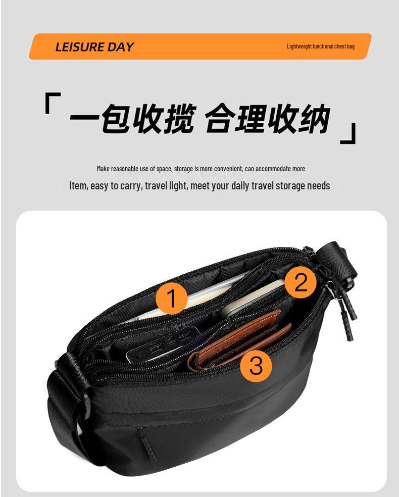 Trendy Men's Crossbody Shoulder Bag: Large-Capacity Sports & Travel Backpack