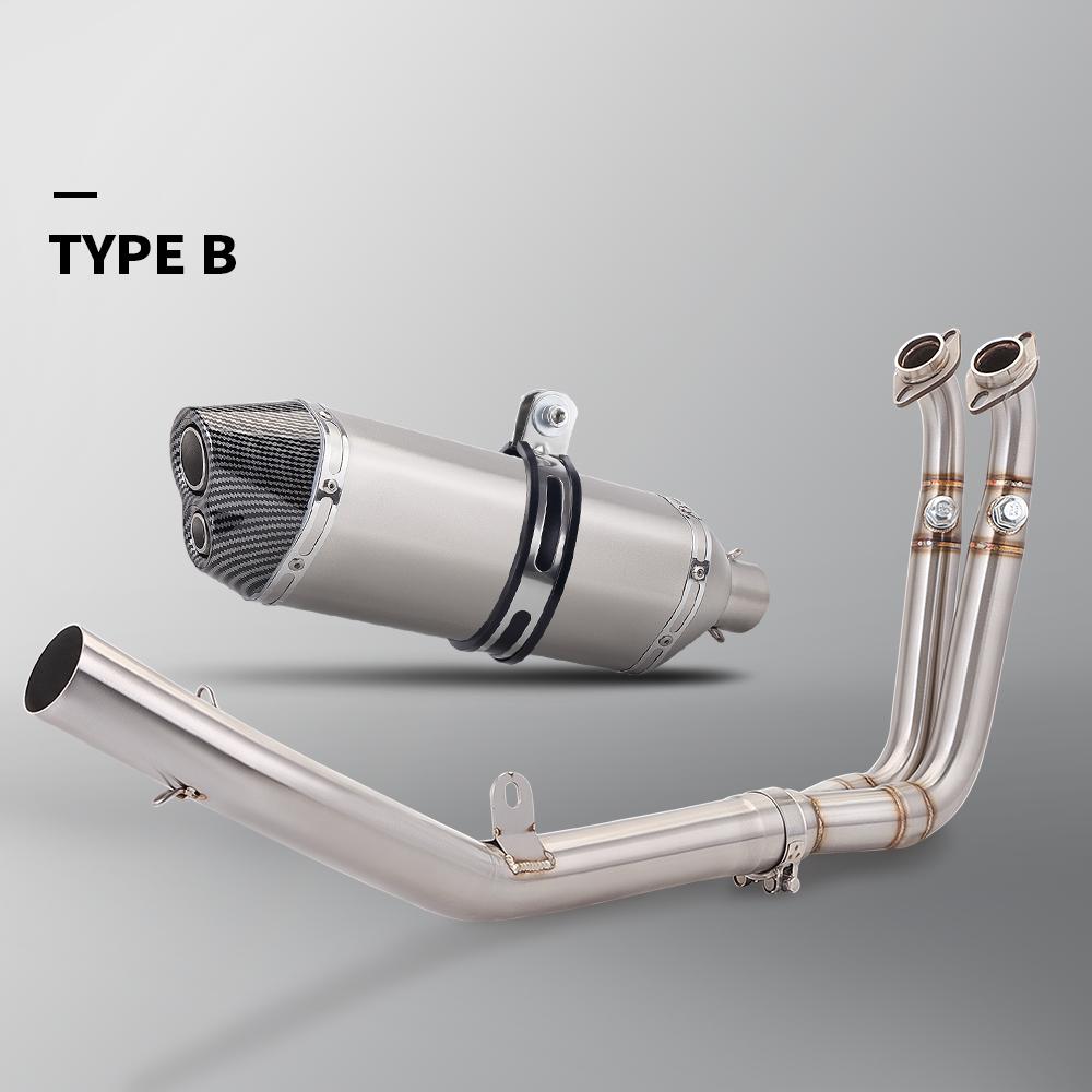 Slip-On Udstødning Til CFMOTO 450 SR 450SR 2022 2023 Års Motorcykel Fuld Udstødning Escape moto Modificeret Link Rør 51mm Indgang