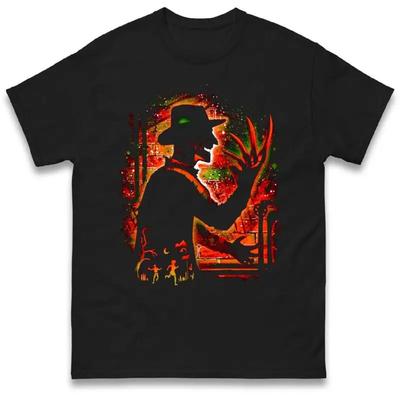 Halloween Horror Killer Character T Shirt Scary Blood Splattered Costume Top