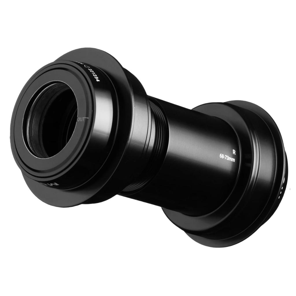 MORTOP Spinning BB PF30 86mm Bottom Bracket with Angular Contact Cartridge 24mm Thread-to-Gather Bearings, Black,