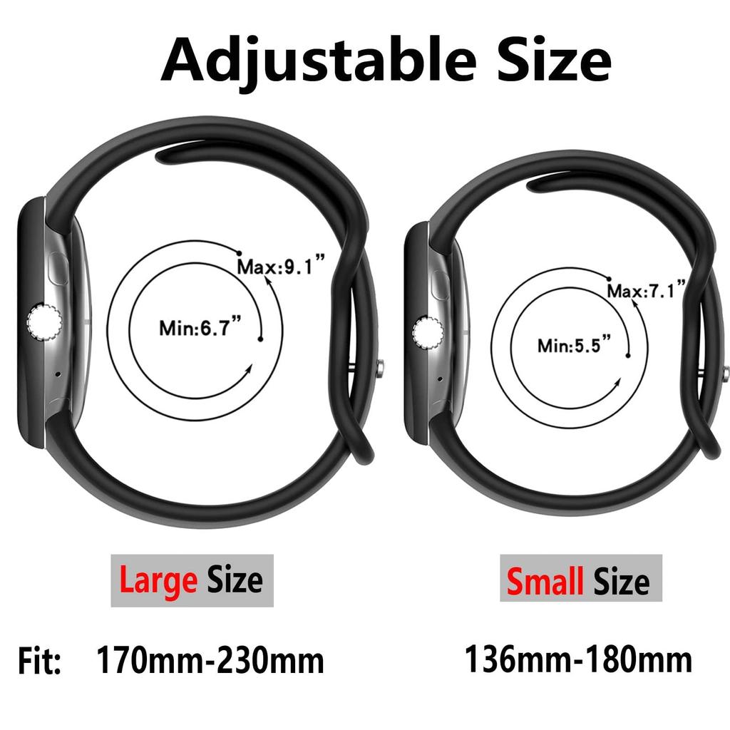 Original Silicone Band For Google Pixel Watch 5 4 3 2 Strap 41mm Smartwatch Accessories Bracelet Correa Pixel Watch 5 4 3 45mm