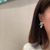 Princess Pink Zircon Temperament Earrings Bow Earrings Candy Earrings Ear Accessories Women