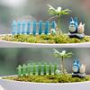 1pc Fairy Tale Garden Mini Fence, 9.5cm/90 Cm Wooden Mini Picket Fence Border Decor, for DIY Terrariums, Succulents, Planters, Dollhouse Yards