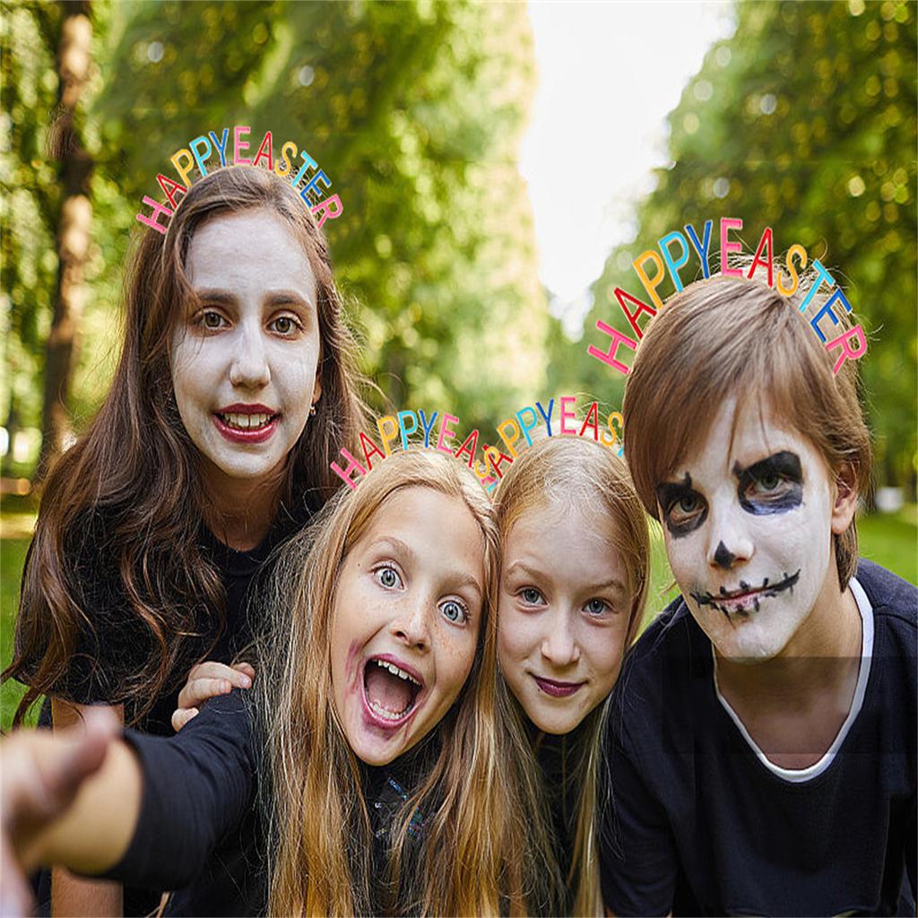 Happy Easter Party Headband Carnivals Party Crownpieces Headdress for Adult Teens Festival Celebration Party Props