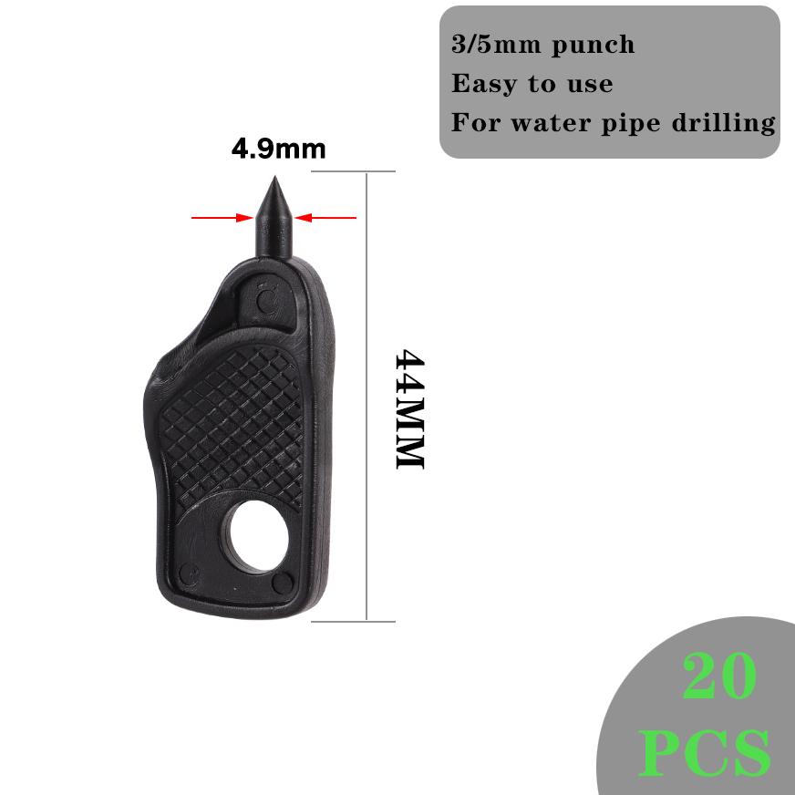 20pc Garden Irrigation Connector Barb 3/5 Mm 3 Way Elbow Water Pipe Connector Accessory Repair For Garden Potted Plants