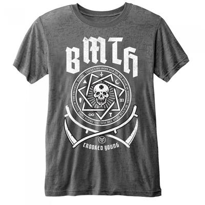 Bring Me The Horizon Unisex Adult Crooked Young Burnout T-Shirt