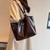 Commuting Tote Bag, Soft Leather, Niche, High-quality, Fashionable, Large-capacity Tote Women's Bag for Classes
