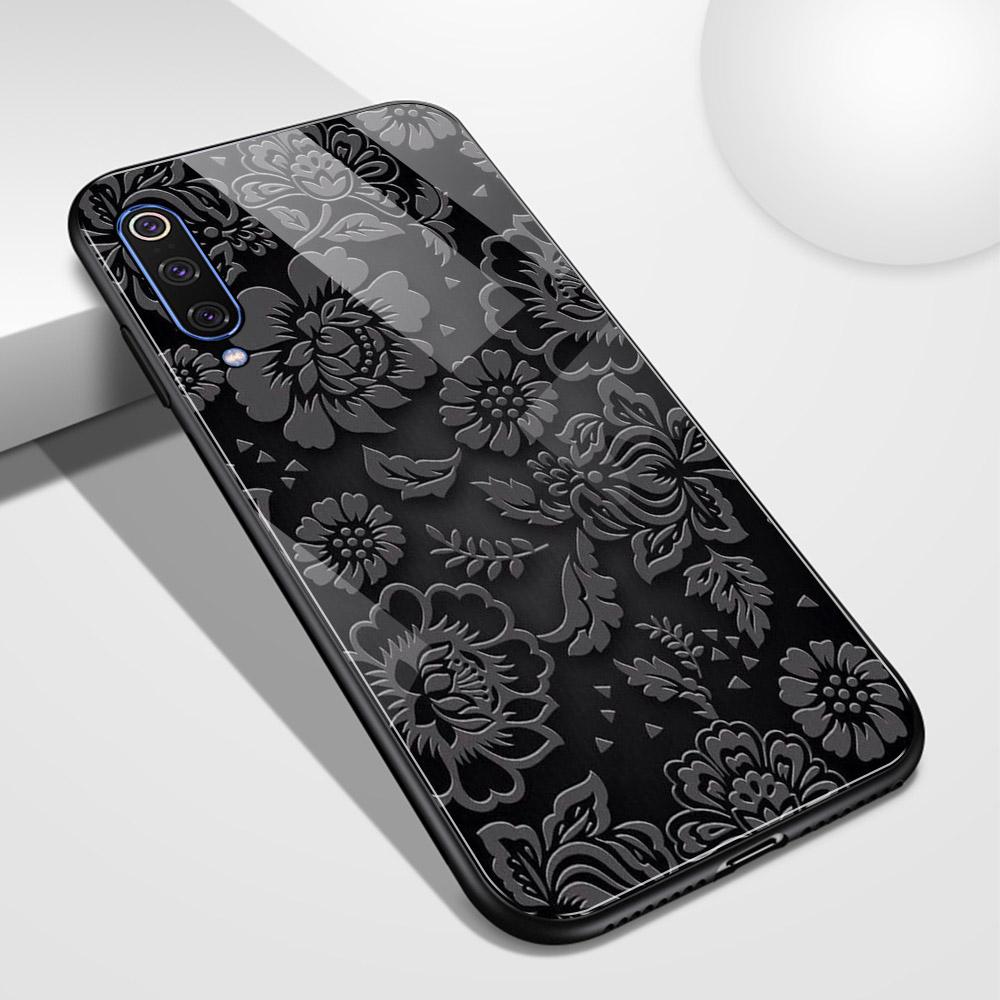 Чехол для Xiaomi 9 se, стеклянная задняя крышка, чехол Mix 3 с цветочной розой для Xiaomi mi 8 8se lite explorer mi 9 9se mix 2 2s 3 CC9