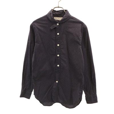 HAVERSACK Pin Dot Pattern Long Sleeve Cotton Shirt M Black Men's Used