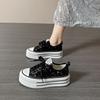 Women's Canvas Shoes  Spring and Autumn New Sequin Thick Sole Height Increasing Vulcanized Casual Running Women's Shoes