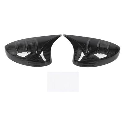 1 Pair Carbon Fiber Mirror Caps Ox Horn Style Door Side Rearview Mirror Cover Car Exterior Decoration for Civic 2022 To