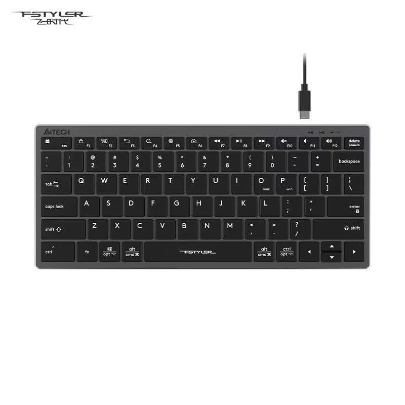 A4TECH FX51 78-Tasten Kabelgebundene Leise Kompakte Tastatur