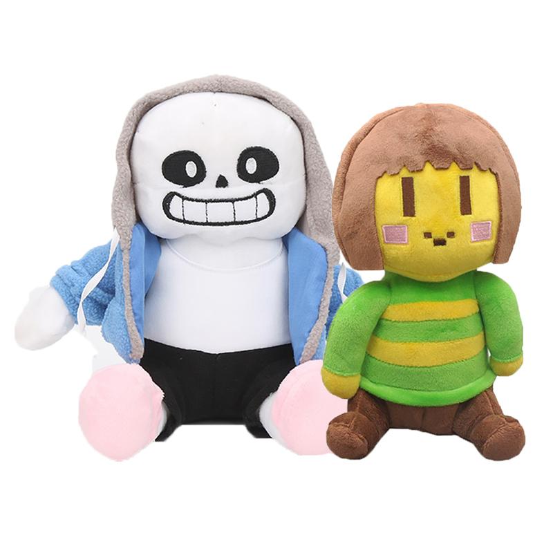 20 Stile Undertale Plüschtiere Cartoon Sans Undertale Plüschpuppen Frisk Stoff-Zombie-Spielzeug für Kinder Geburtstagsgeschenke
