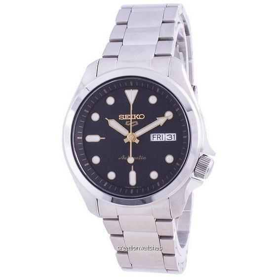 Refurbished Seiko 5 Sports Black Dial Automatic SRPE57 SRPE57K1 SRPE57K 100M Men s Watch