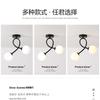 Modern Glass Ceiling Light Minimalist Black Gold Ceiling Lamp Indoor Lighting Hallway Aisle Balcony Entryway Cloakroom Fixtures