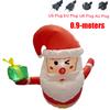 Giant Inflatable Christmas Decor LED Lighted LED Lighted Inflatable Climbing Santa  Outdoor Use
