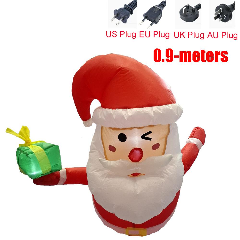 Giant Climbing Santa LED Lighted Waterproof Inflatable Christmas Decor Polyester Inflatable LED Lighted Inflatable Outdoor Use