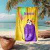 Custom Name Ultra-Soft Beach Towel with StoryBots Theme,Ideal for Pool - Camping, Diving - Perfect Travel Essential, Vibrant Beach Towel.