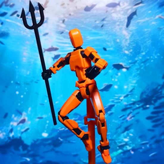 3D-Magnet-Actionfiguren-Set mit beweglichen Gelenken, 3D-gedrucktes DIY-Montage-Dummy-Spielzeug, Ganzkörper-Aktivitätsroboter, Action-Gaming-Figuren