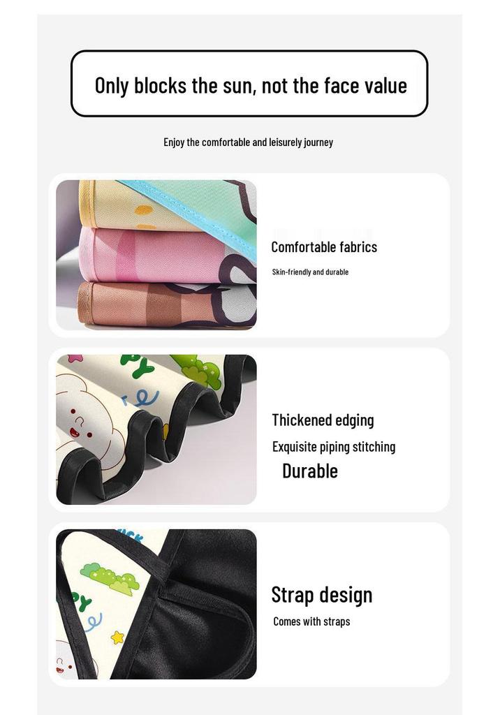 Frameless Baby Car Sunshade: Rear Seat Sliding Privacy & Sun Protection Window Curtain