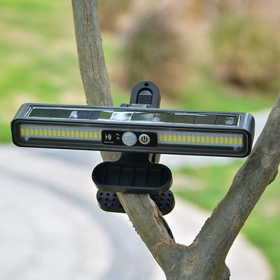 Solar Outdoor Light with Motion Sensor - Easy Clip-On Installation, Button Control, Ideal for Commercial Street Lighting Decor