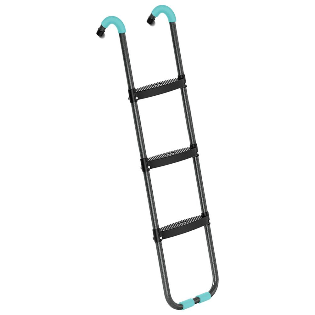 Trampoline Ladder 3 Steps Wide Trampoline Ladder Kit Safety Heavy Duty Steel 16FT Trampoline Replacement Accessories