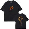Anime Demon Slayer Rengoku Kyoujurou T Shirts Men Women Clothing Cotton Crewneck T-shirt Male Fashion Vintage Tshirt Streetwear