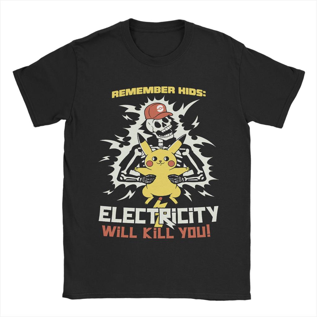 Pokemon T-shirt Men's Pure Cotton Casual T-shirt Round Neck T-shirt Short Sleeve Clothing Summer Sports Casual Short Sleeve Top