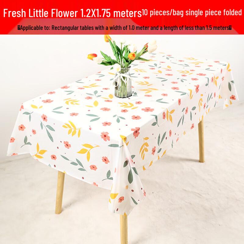 ZISIZ Light Luxury Rectangular Paper Disposable Dining Table