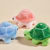 1 Stück Zufällige Farbe Schildkrötenförmiges Plüschtier für Hunde zum Zähneknirschen und Zähneputzen für interaktives Spiel