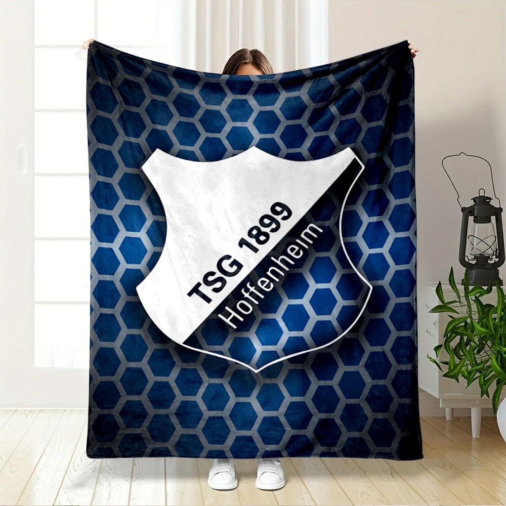 TSG 1899 Hoffenheim Logo Decke für alle Jahreszeiten Decke Mittagspause Überwurf Geschenk